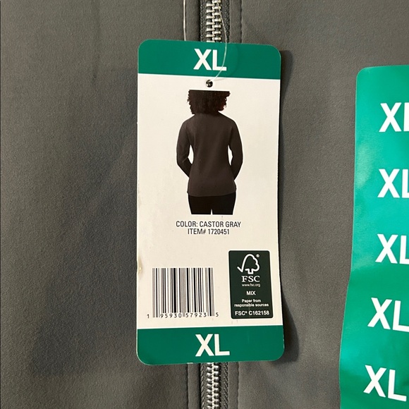 32 Degrees Gray Zip-Up Jacket XL - Picture 4 of 8